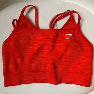 Orange Gymshark Sports Bra (Size M)